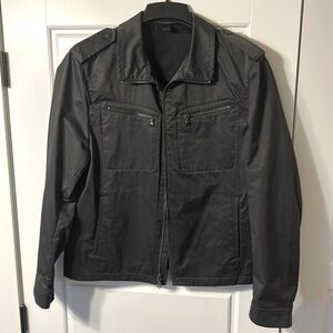 Banana Republic Sleek Gray Bomber Jacket in great condition! Size Large.